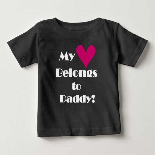 Mein Herz gehört zu Daddy Baby T-shirt (Vorderseite)