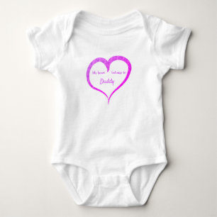 Mein Herz gehört zu Daddy individuell anpassbare B Baby Strampler