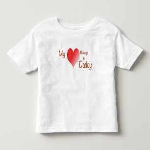 Mein Herz gehört zu Daddy Kleinkind T-shirt