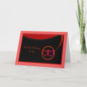 Mein Herz gehört zu deiner Valentinenkarte Karte