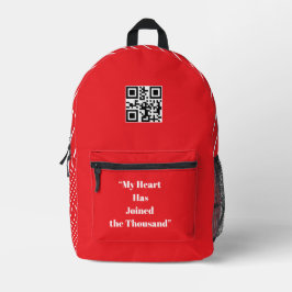 Mein Herz gehört zu den Tausend Bedruckter Rucksack