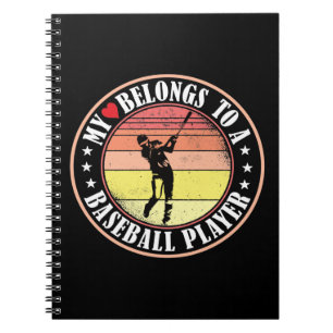 MEIN HERZ GEHÖRT ZU EINEM BASEBALLSPIELER NOTIZBLOCK