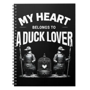Mein Herz gehört zu einem Duck Lover Notizblock