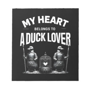 Mein Herz gehört zu einem Duck Lover Notizblock