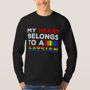 Mein Herz gehört zu einem Gaysischen Gay Asia Desi T-Shirt