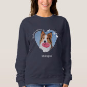 Mein Herz gehört zu einem Hund für Haustiere, der  Sweatshirt (Vorderseite)
