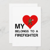 MEIN HERZ GEHÖRT ZU EINEM KAMIN DANKESKARTE (Vorne/Hinten)