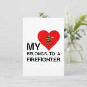 MEIN HERZ GEHÖRT ZU EINEM KAMIN DANKESKARTE (Stehend Vorderseite)