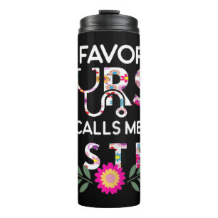 Mein Herz gehört zu einer Krankenschwester I-Liebe Thermosbecher