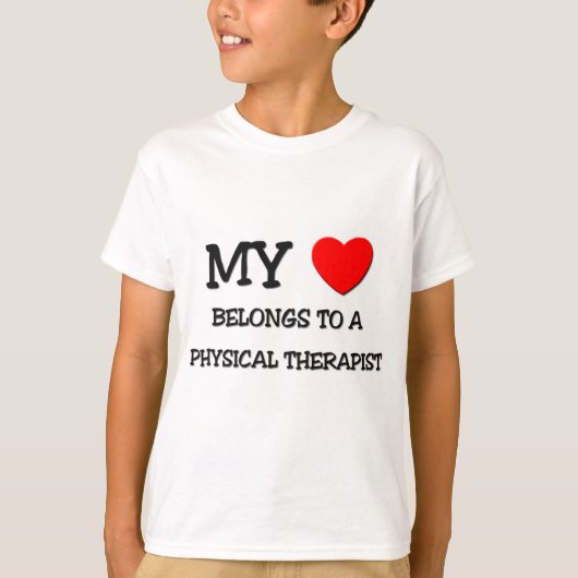Mein Herz gehört zu einer PHYSISCHEN THERAPIE T-Shirt (Vorderseite)