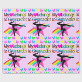 MEIN HERZ GEHÖRT ZU GYMNASTIK HÜBSCHES DESIGN GESCHENKPAPIER (Flach)