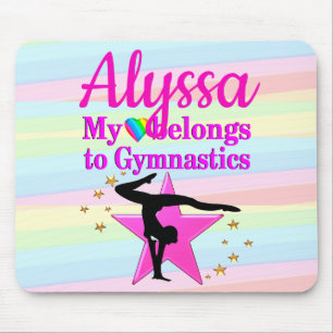 MEIN HERZ GEHÖRT ZU GYMNASTIK MOUSEPAD