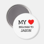 Mein Herz gehört zu Jason Magnet (Vorderseite/Rückseite)
