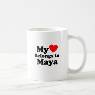 Mein Herz gehört zu Maya Kaffeetasse