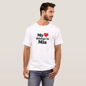 Mein Herz gehört zu Mia T-Shirt (Vorne ganz)