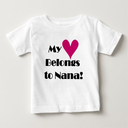 Mein Herz gehört zu Nana Baby T-shirt (Vorderseite)