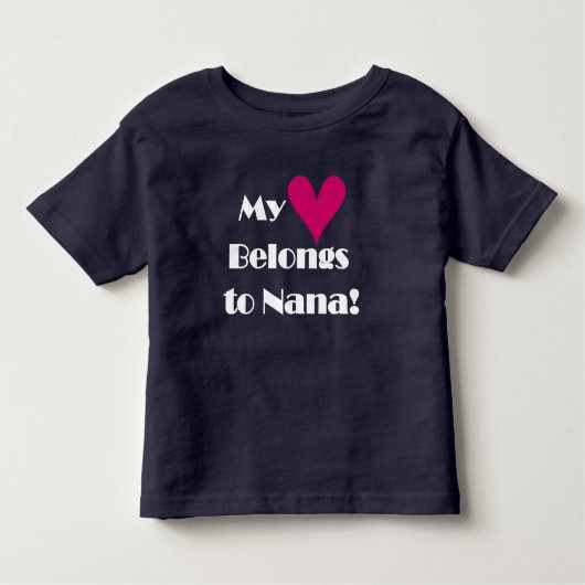 Mein Herz gehört zu Nana Kleinkind T-shirt (Vorderseite)