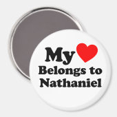 Mein Herz gehört zu Nathaniel Magnet (Vorderseite/Rückseite)