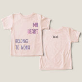 Mein Herz gehört zu Nona- Liebesgeschenk für Oma (Design Vorderseite & Rückseite)