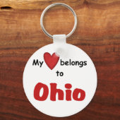 Mein Herz gehört zu Ohio Schlüsselanhänger (Vorderseite)