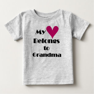 Mein Herz gehört zu Oma Baby T-shirt