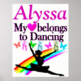 MEIN HERZ GEHÖRT ZU PERSONALISIERTEM POSTER