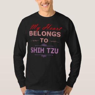 Mein Herz gehört zu Shih Tzu Dogs Idee für T-Shirt