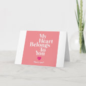 MEIN HERZ GEHÖRT ZU *SIE* ***MARRY ME**** KARTE (Vorderseite)