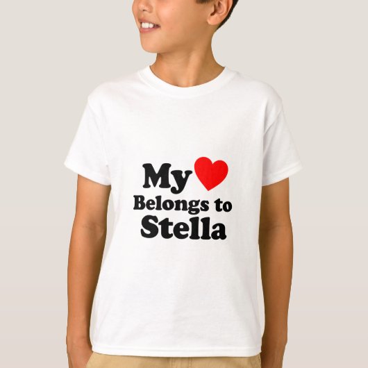 Mein Herz gehört zu Stella T-Shirt (Vorderseite)