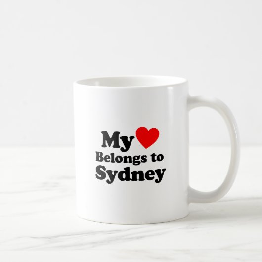 Mein Herz gehört zu Sydney Kaffeetasse (Rechts)