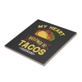 Mein Herz gehört zu Tacos Fliese (Seite)