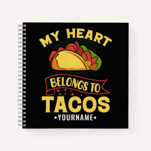 Mein Herz gehört zu Tacos Notizblock
