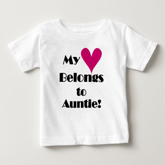 Mein Herz gehört zu Tantchen Baby T-shirt (Vorderseite)