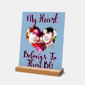 Mein Herz gehört zu Thai BL Acrylschild (Winkel)