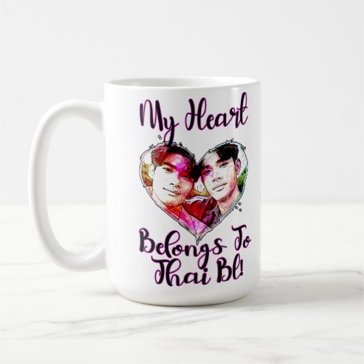 Mein Herz gehört zu Thai BL Kaffeetasse (Links)