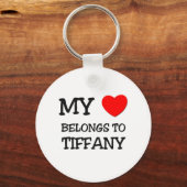Mein Herz gehört zu TIFFANY Schlüsselanhänger (Vorderseite)