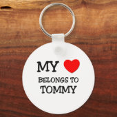 Mein Herz gehört zu Tommy Schlüsselanhänger (Vorderseite)