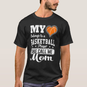 Mein Herz gehört zum Basketballspieler, den sie mi T-Shirt
