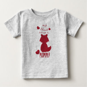 Mein Herz gehört zum Mama-Valentinstag Baby T-shirt