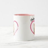 Mein Herz gehört zum Personalisierten Cat Foto & N Zweifarbige Tasse (Mittel)