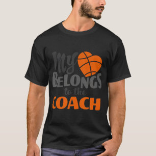 Mein Herz gehört zur Unterstützung der Basketball- T-Shirt