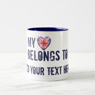 Mein Herz gehört Zweifarbige Tasse