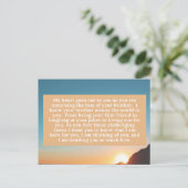 Mein Herz geht dir aus Postkarte (Stehend Vorderseite)