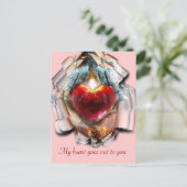 Mein Herz geht... Postkarte (Stehend Vorderseite)