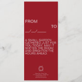 Mein Herz Grußkarte Einladung (Rückseite)