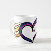 Mein Herz hat Flügel-Tasse Kaffeetasse (Vorderseite Links)
