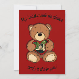 Mein Herz hat seine Entscheidung getroffen. Feiertagskarte