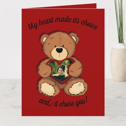 Mein Herz hat seine Entscheidung getroffen. Karte (Vorderseite)