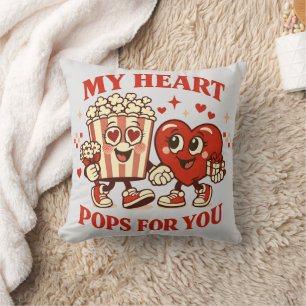 Mein Herz hüpft für dich Süße Valentins-Pillow Kissen