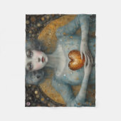 Mein Herz in den Händen halten Fleecedecke (Vorderseite)